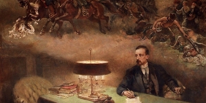 "Henryk Sienkiewicz i jego wizje"  Czesława Tańskiego.