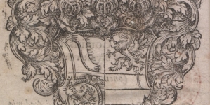 Herb Stanisława Lubomirskiego w epitalamium z roku 1613.