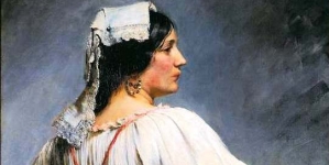 " Kwiaciarka włoska" Teodora Axentowicza.