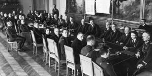 Posiedzenie Rady Naukowej Wychowania Fizycznego w sali konferencyjnej Ministerstwie Spraw Wojskowych w Warszawie 12.02.1938 r.