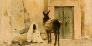 "Arab i osioł pod murem domu" Tadeusza Ajdukiewicza.