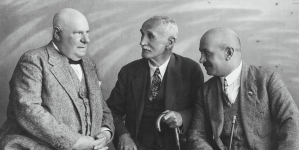 Mieczysław Frenkiel, Julian Fałat i Kornel Makuszyński.