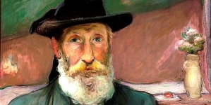 "Autoportret w bretońskim kapeluszu" Władysława Ślewińskiego.