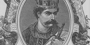 "Bolesław Szczodry (Śmiały). Bolesław z wierną sobie drużną napadł na kościół na Skałce, w chwili gdy biskup Stanisław ze Szczepanowa odprawiał mszę świętą."