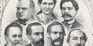 "Zmarli w roku 1876: Aleksander Czekanowski, Władysław Chomętowski, Lucjan Godlewski, Wojciech Grochowski, Franciszek Groër, Władysław Gruszecki, Ludwik Hirszfeld, Emilian Nowicki, Bolesław Podczaszyński, Józef Stefani, Alojzy Stolpe, Józef Szermentowski,