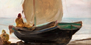 " Łódka - Ałupka. Z podróży do Krymu" Jana Ciąglińskiego.