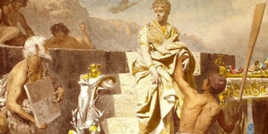 ""Rozbitek żebrzący" Henryka Siemiradzkiego ("Le naufragé mendiant") .