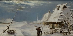 "Krajobraz zimowy" Teodora Talowskiego.