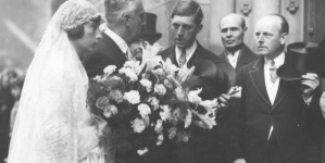 Ślub hrabiego Józefa Potockiego z księżniczką Krystyną Radziwiłł 8.10.1930 r.