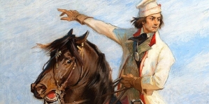 "Tadeusz Kościuszko pod Racławicami" (szkic do "Panoramy Racławickiej") Wojciecha Kossaka i Jana Styki.