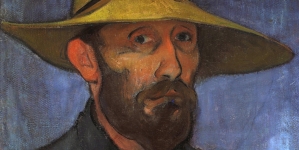 "Autoportret w słomkowym kapeluszu" Władysława Ślewinskiego.