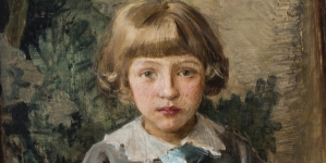 "Portret Iwona Łomińskiego w wieku dziecięcym" Teodora Axentowicza.
