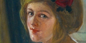 "Dziewczyna z różą" Kaspra Żelechowskiego.