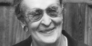 Pisarka Alina Centkiewicz, żona Czesława,  z Krzyżem Kawalerskim Orderu Odrodzenia Polski, 1984 r.