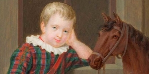 "Adam Potocki z Krzeszowic w wieku 6 lat " Józefa Sonntaga.