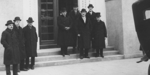 Wizyta ministra skarbu Jerzego Zdziechowskiego w Izbie Skarbowej w Krakowie w 1926 roku.