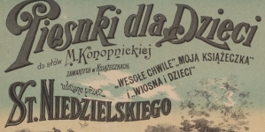 Stanisław Niedzielski "Piosnki dla dzieci" (strona tytułowa)