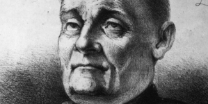 Portret Józefa Stolarczyka namalowany przez M. Jaroczyńskiego.
