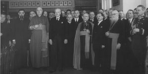 Poświęcenie Domu Wydawnictw Towarzystwa Jezusowego w Warszawie w 1935 roku.