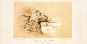 "Adam Mickiewicz na łożu śmiertelnem".