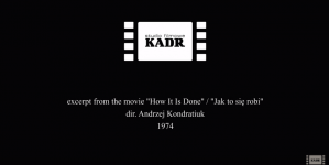 "Jak to się robi" Andrzeja Kondratiuka (fragment filmu).