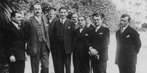 Polska delegacja na konferencję w Locarno w październiku 1925 roku.