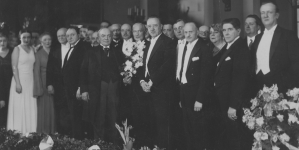 Jubileusz 50 lecia pracy artystycznej aktora Józefa Chmielińskiego w Warszawie 9.01.1932 r.