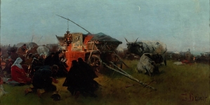 " Modlitwa w stepie" Józefa Brandta.