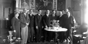 Wręczenie nagród laureatom konkursu dramatycznego w Krakowie w marcu 1935 roku.