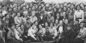 Obóz Przysposobienia Wojskowego Kobiet w Borkach w 1937 roku.