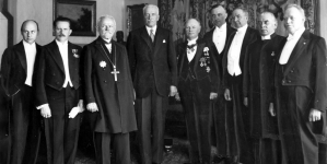 Wycieczka teologów skandynawskich na audiencji u prezydenta RP Ignacego Mościckiego 13.05.1933 r.