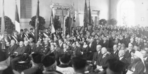 Inauguracja roku akademickiego 1929/1930 na Uniwersytecie Warszawskim.