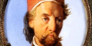 "Adam Potocki z Krzeszowic w stroju tureckim w czasie podróży po Bliskim Wschodzie" Franciszka Tepy.