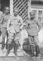 Józef Piłsudski w towarzystwie Edwarda Śmigłego-Rydza i Tadeusza Kasprzyckiego. (1915 r.)
