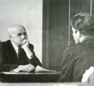 Jan Kilarski egzaminuje studenta.