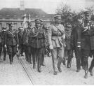 Józef Piłsudski z oficerami Wojska Polskiego.
