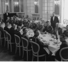 Uroczysty obiad w hotelu Europejskim w Warszawie podczas wizyty w Polsce przedstawicieli armii włoskiej 12.04.1935 r.