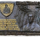Tablica poświęcona Henrykowi Sienkiewiczowi w sali Rycerskiej w klasztorze na Jasnej Górze.
