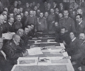  BOLSZEWICY ZAWIERAJĄ W BRZEŚCIU LITEWSKIM SEPARATYSTYCZNY ROZEJM Z NIEMCAMI  