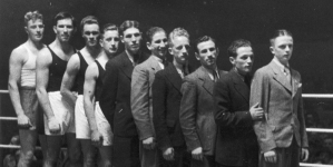 Turniej eliminacyjny w Berlinie do meczu pięściarskiego Europa - Ameryka w maju 1938 r.