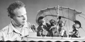 Edward Sturlis w trakcie realizacji filmu "Bellerofon" w 1959 r.