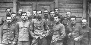 Grupa oficerów I Brygady Legionów w listopadzie 1916 r.