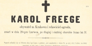 Nekrolog Karola Freege.