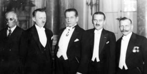 Raut na Zamku Królewskim dla nowowybranych posłów i senatorów wydany przez prezydenta RP Ignacego Mościckiego z okazji otwarcia sesji sejmowej, Warszawa 10.12.1930 r.