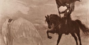 "Husarz w zbroi" Stefana Popowskiego.