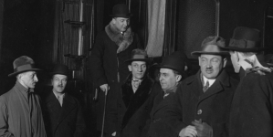 Wyjazd delegacji polskiej do Królewca na rokowania z Litwą w marcu 1928 r.