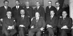 Konferencja u marszałka senatu Juliana Szymańskiego z przywódcami ugrupowań parlamentarnych, Warszawa 20-25.03.1930 r. 