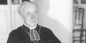 Bolesław Szczurkiewicz jako Kardynał de Merance w przedstawieniu "Różyczka" Gastona Armanda de Caillaveta i Roberta de Flersa w Teatrze Polskim w Poznaniu w czerwcu 1927 r.