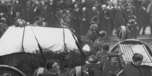 Pogrzeb śp. porucznika WP Jan Łyska w Cieszynie w 1929 r.