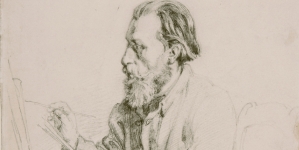 Reprodukcja rysunku "Portret Augusta Cieszkowskiego".